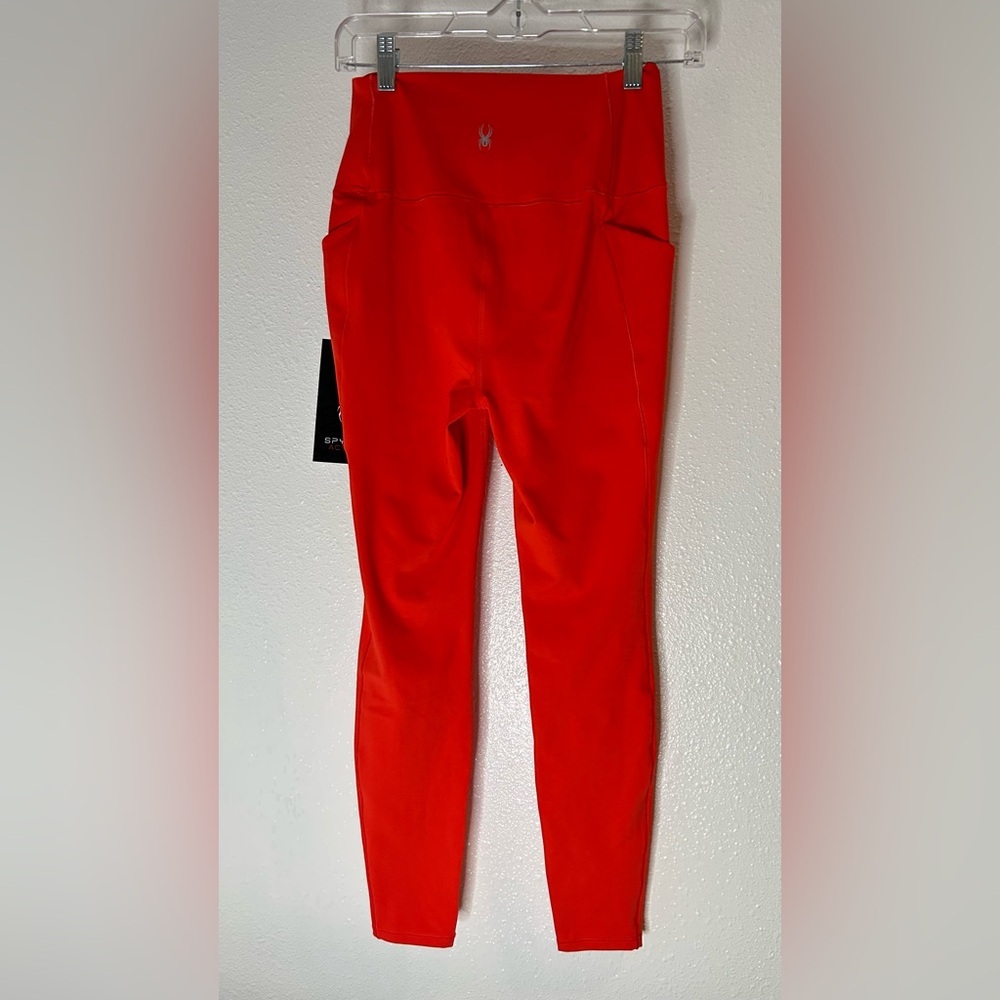 Spyder Vibrant Red Leggings Size Small - Picture 3 of 6